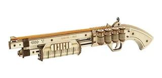 Robotime Rompecabezas Pistola Justicia Juego Tirador Madera